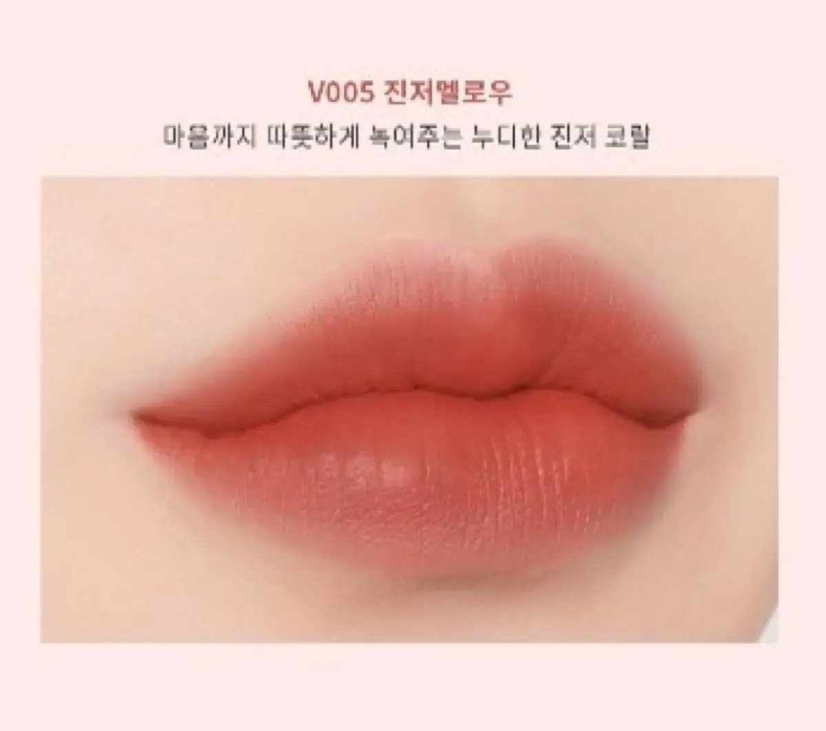 이글립스 뮤즈 인 벨벳 립스틱 V005 진저멜로우